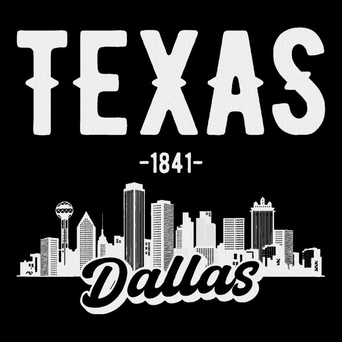 Dallas Texas Skyline Cooling Performance Crew T-Shirt