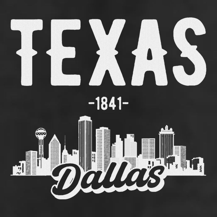 Dallas Texas Skyline Adult Drive Performance Visor