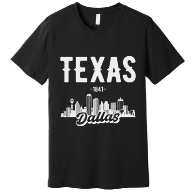 Dallas Texas Skyline Premium T-Shirt