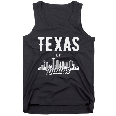Dallas Texas Skyline Tank Top