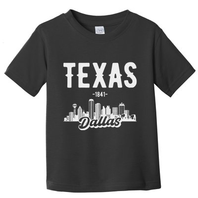 Dallas Texas Skyline Toddler T-Shirt