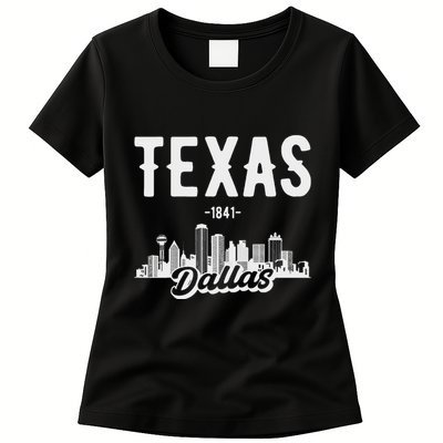 Dallas Texas Skyline Womens T-Shirt