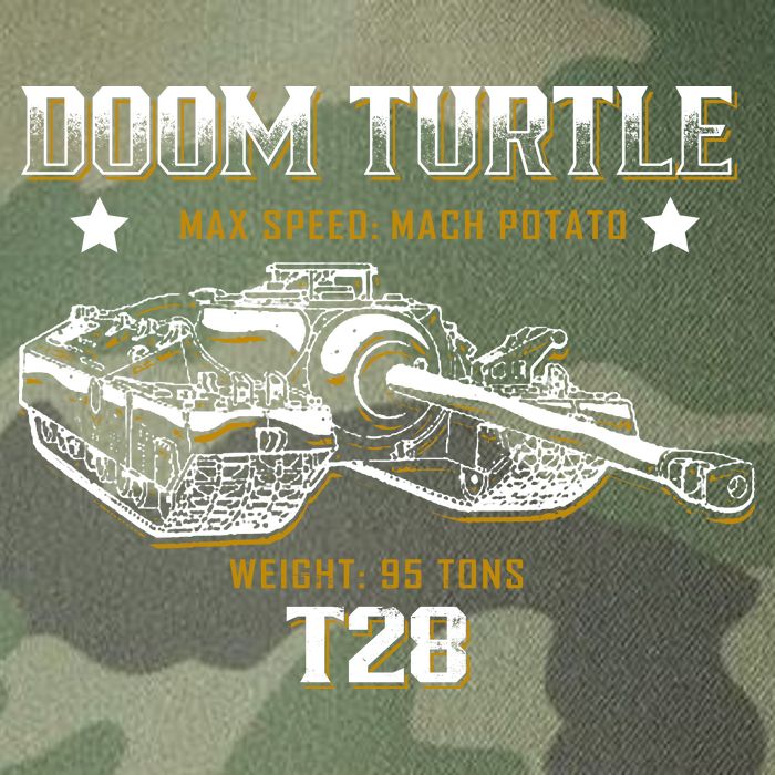 Doom Turtle T28 Super Heavy Tank Legacy Tie Dye Trucker Hat