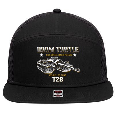 Doom Turtle T28 Super Heavy Tank 7 Panel Mesh Trucker Snapback Hat