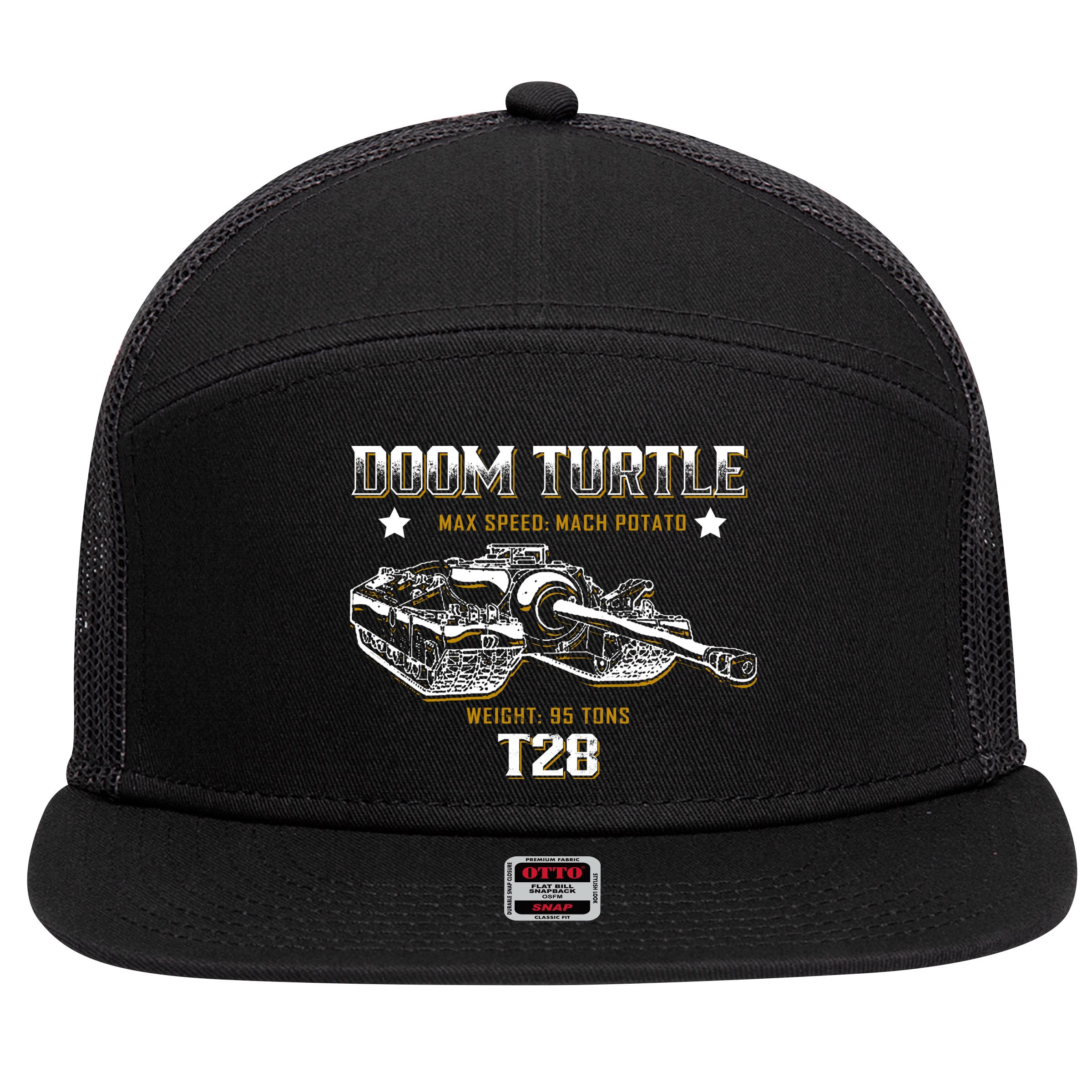 Doom Turtle T28 Super Heavy Tank 7 Panel Mesh Trucker Snapback Hat