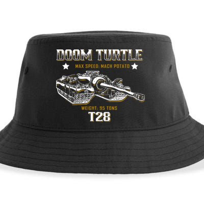 Doom Turtle T28 Super Heavy Tank Sustainable Bucket Hat