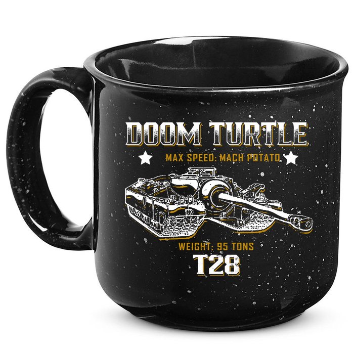 Doom Turtle T28 Super Heavy Tank 15oz Campfire Ceramic Mug
