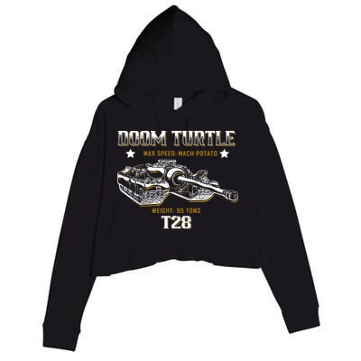 Doom Turtle T28 Super Heavy Tank Crop Fleece Hoodie
