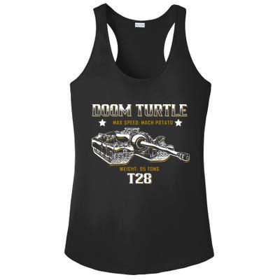 Doom Turtle T28 Super Heavy Tank Ladies PosiCharge Competitor Racerback Tank