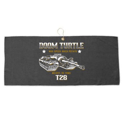 Doom Turtle T28 Super Heavy Tank Large Microfiber Waffle Golf Towel