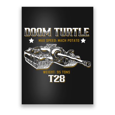 Doom Turtle T28 Super Heavy Tank Poster