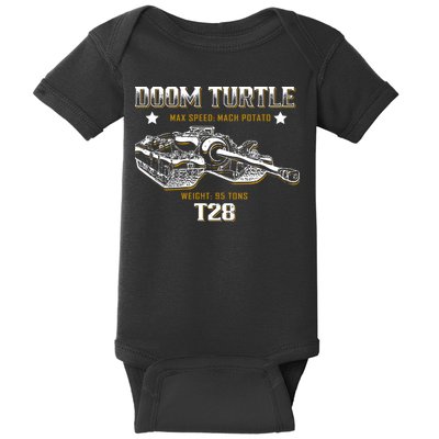 Doom Turtle T28 Super Heavy Tank Baby Bodysuit