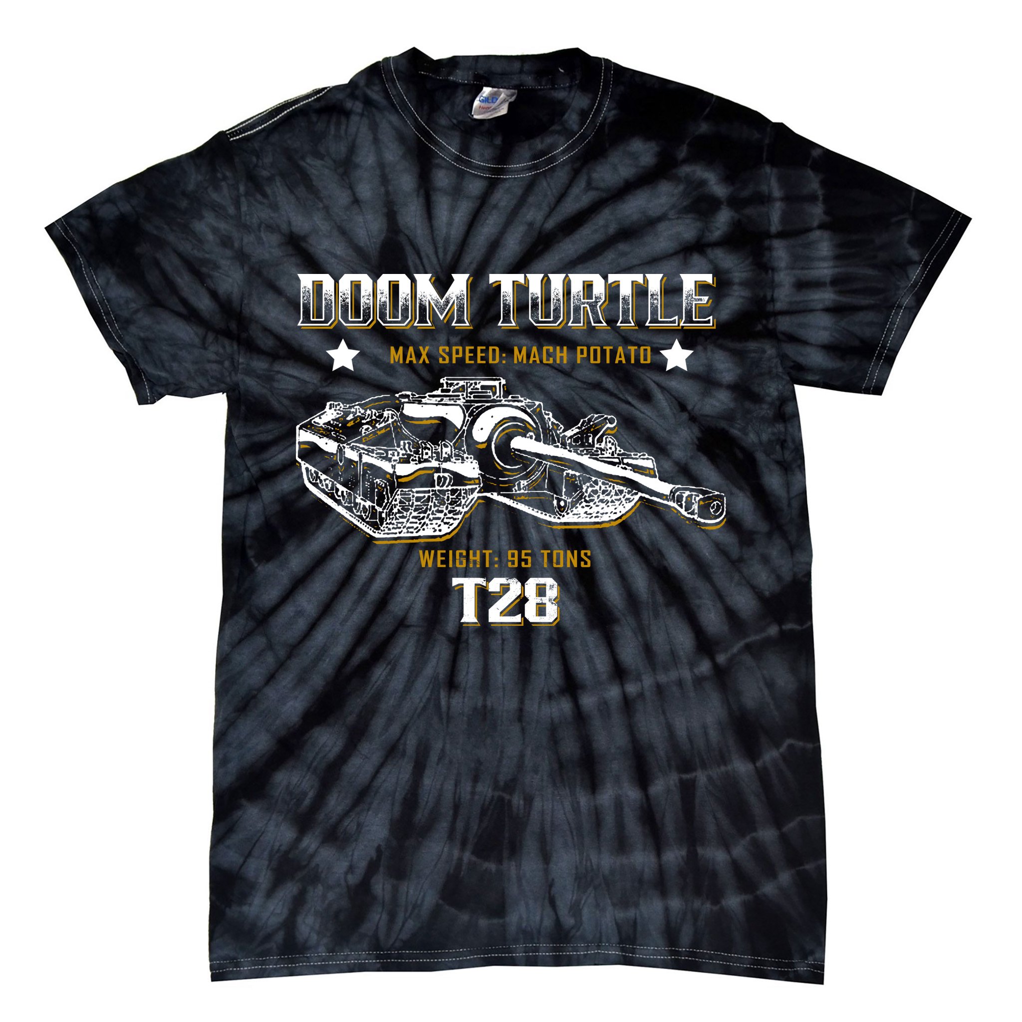 Doom Turtle T28 Super Heavy Tank Tie-Dye T-Shirt