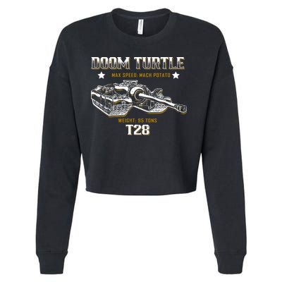 Doom Turtle T28 Super Heavy Tank Cropped Pullover Crew