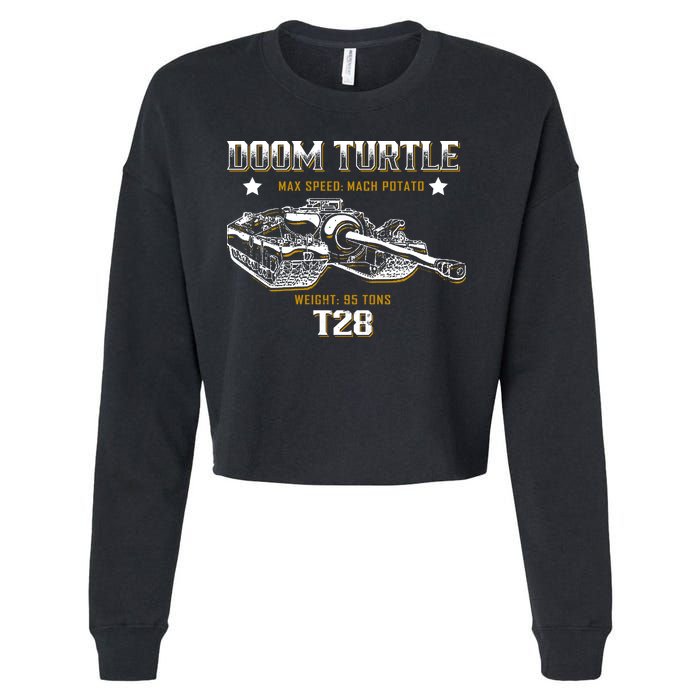 Doom Turtle T28 Super Heavy Tank Cropped Pullover Crew