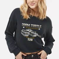 Doom Turtle T28 Super Heavy Tank Cropped Pullover Crew