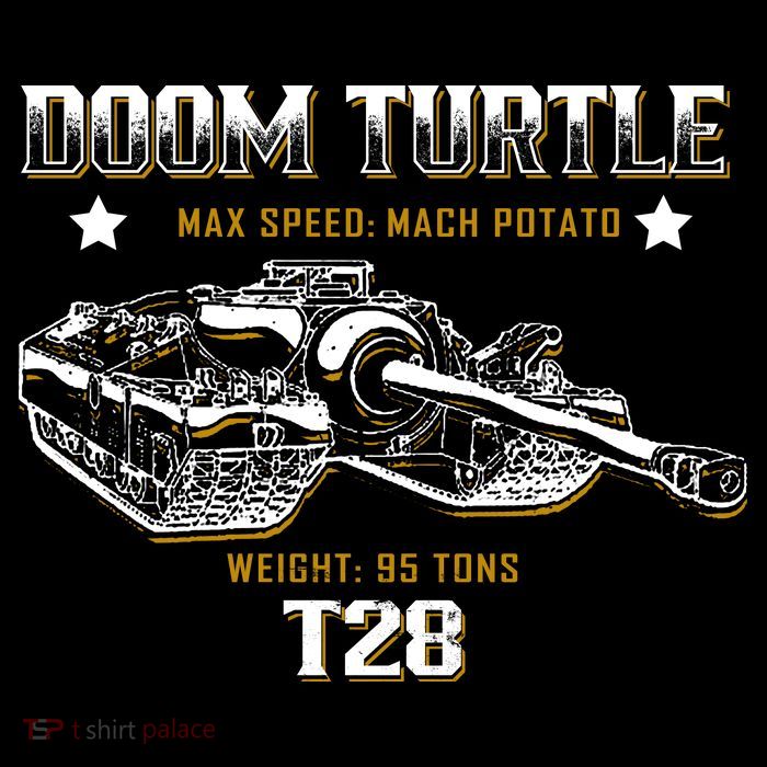 Doom Turtle T28 Super Heavy Tank Womens T-Shirt