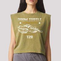 Doom Turtle T28 Super Heavy Tank Garment-Dyed Women's Muscle Tee