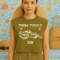 Doom Turtle T28 Super Heavy Tank Garment-Dyed Women's Muscle Tee
