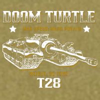 Doom Turtle T28 Super Heavy Tank Garment-Dyed Women's Muscle Tee