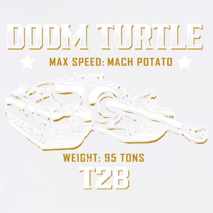 Doom Turtle T28 Super Heavy Tank Garment-Dyed Sweatshirt