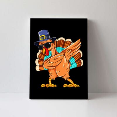 Dabbing Turkey Thanksgiving Day Pilgrim Funny Dab Canvas