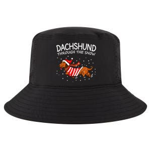 Dachshund Through The White Snow Retro Dachshund Lover Owner Gift Cool Comfort Performance Bucket Hat