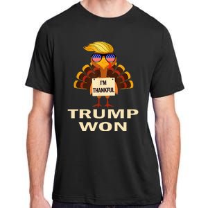 Donald Trump Thanksgiving IM Thankful Donald Won Adult ChromaSoft Performance T-Shirt