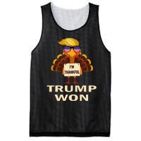 Donald Trump Thanksgiving IM Thankful Donald Won Mesh Reversible Basketball Jersey Tank