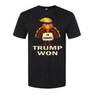 Donald Trump Thanksgiving IM Thankful Donald Won Softstyle CVC T-Shirt