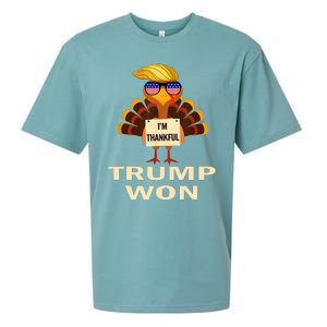 Donald Trump Thanksgiving IM Thankful Donald Won Sueded Cloud Jersey T-Shirt