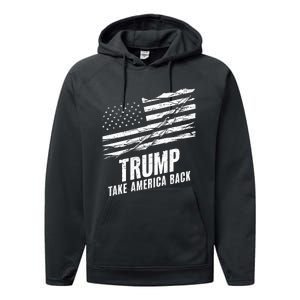 Donald Trump Take America Back Election The Return Performance Fleece Hoodie