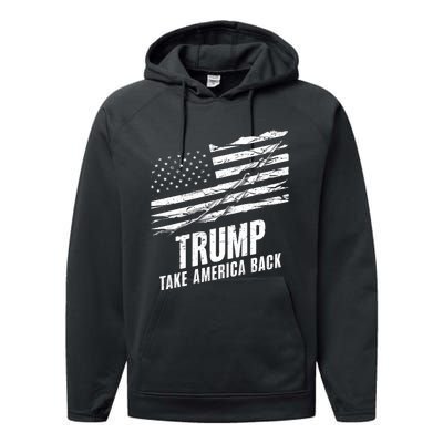 Donald Trump Take America Back Election The Return Performance Fleece Hoodie