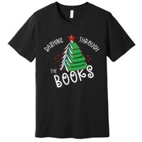 Dashing Through The Books Christmas Tree Premium T-Shirt