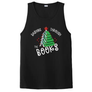 Dashing Through The Books Christmas Tree PosiCharge Competitor Tank