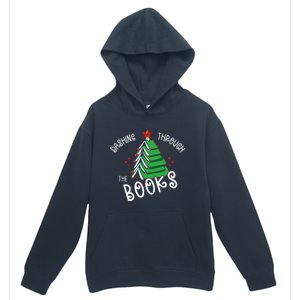 Dashing Through The Books Christmas Tree Urban Pullover Hoodie