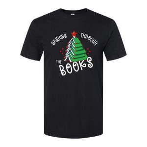 Dashing Through The Books Christmas Tree Softstyle CVC T-Shirt