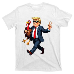 Donald Trump Turkey Pumpkin Thanksgiving Day Women T-Shirt