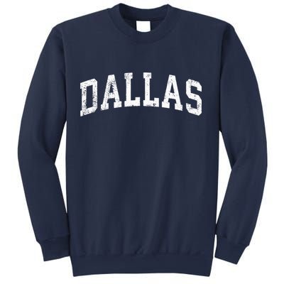 Dallas Texas TX Vintage Varsity Sports Text Sweatshirt