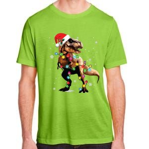 Dinosaur Trex Tree Christmas Sweater Xmas Pet Dino Trex Adult ChromaSoft Performance T-Shirt