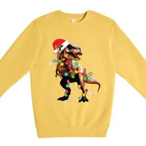 Dinosaur Trex Tree Christmas Sweater Xmas Pet Dino Trex Premium Crewneck Sweatshirt