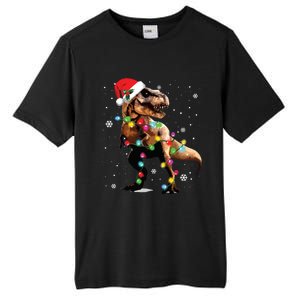 Dinosaur Trex Tree Christmas Sweater Xmas Pet Dino Trex Tall Fusion ChromaSoft Performance T-Shirt