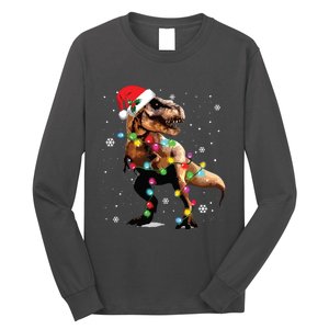 Dinosaur Trex Tree Christmas Sweater Xmas Pet Dino Trex Long Sleeve Shirt