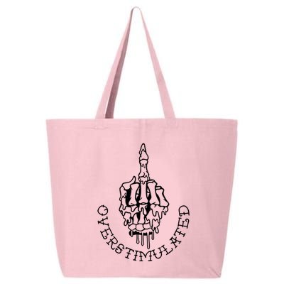 Dont Talk To Me When Im Overstimulated Skeleton 25L Jumbo Tote
