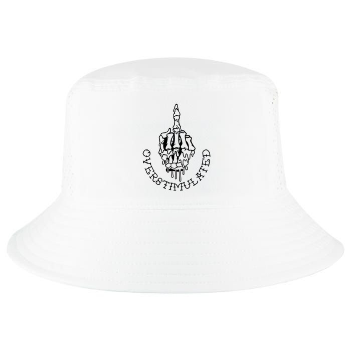 Dont Talk To Me When Im Overstimulated Skeleton Cool Comfort Performance Bucket Hat