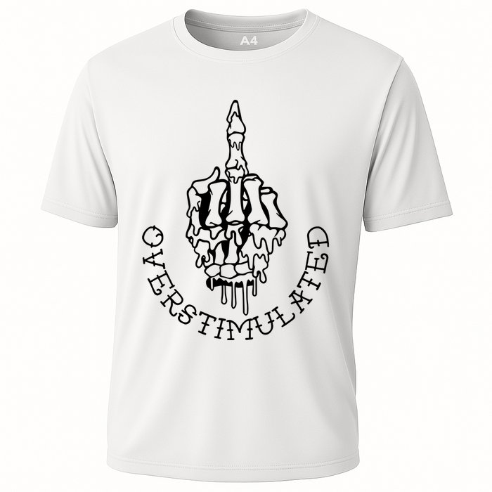Dont Talk To Me When Im Overstimulated Skeleton Performance Shirt