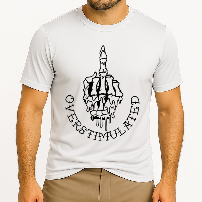 Dont Talk To Me When Im Overstimulated Skeleton Performance Shirt