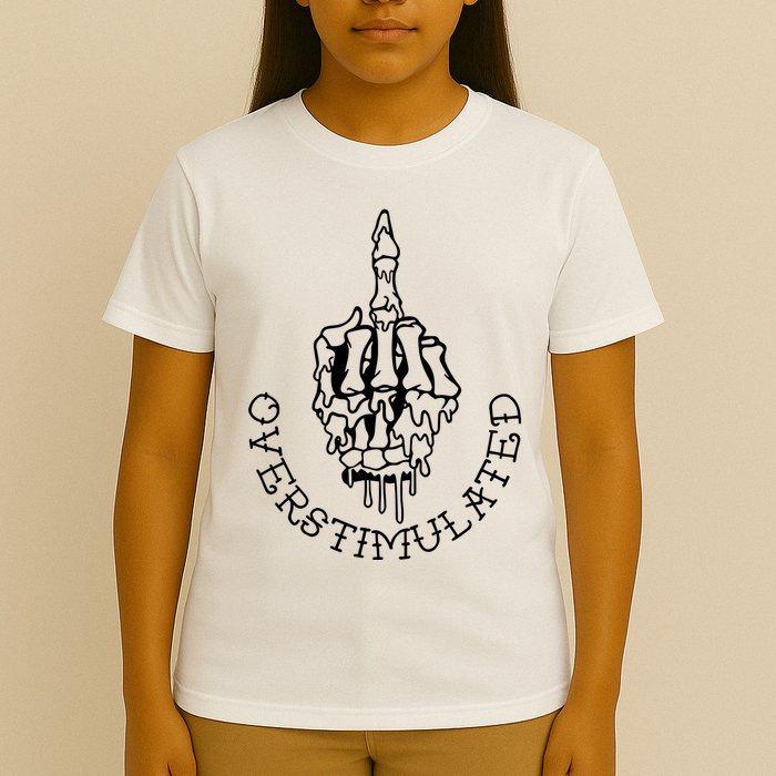 Dont Talk To Me When Im Overstimulated Skeleton T-Shirt