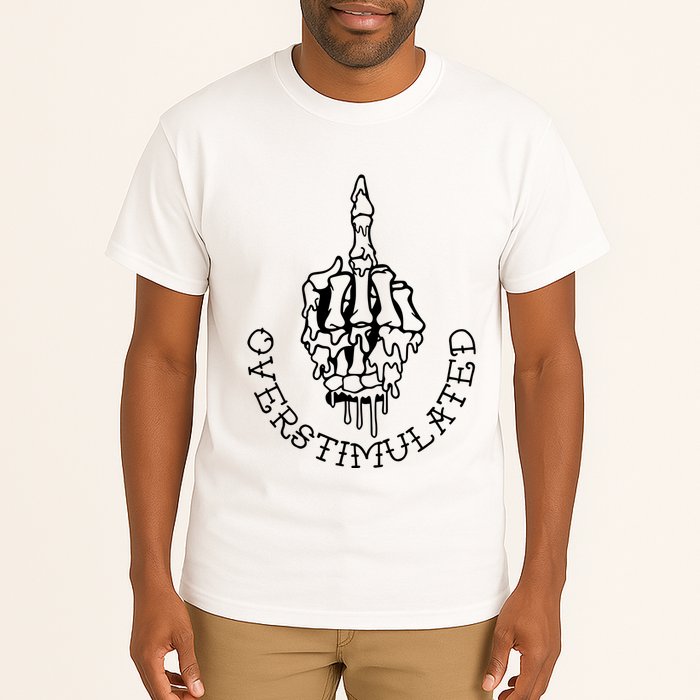 Dont Talk To Me When Im Overstimulated Skeleton Tall T-Shirt