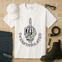 Dont Talk To Me When Im Overstimulated Skeleton Tall T-Shirt